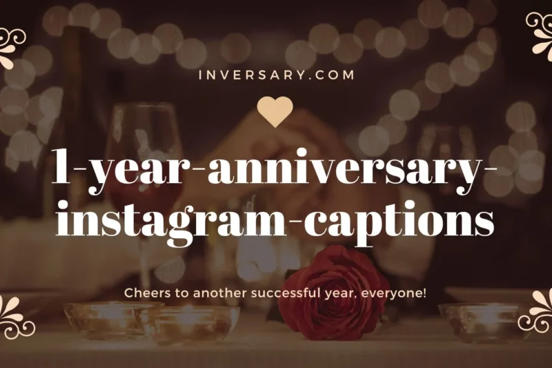 1 Year Anniversary Instagram Captions | That Celebrate Love, Laughter, and Lasting Memories
