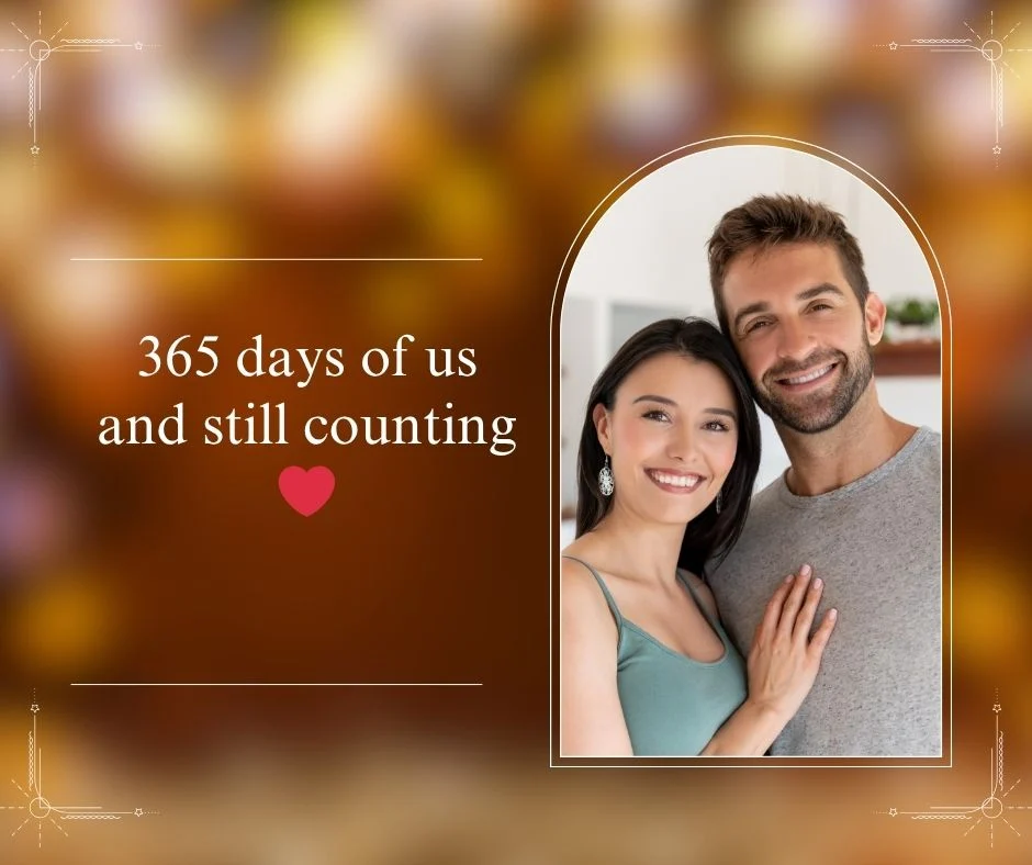 🥂 1-Year Anniversary Captions