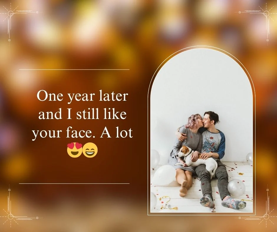 1 Year Together on Instagram