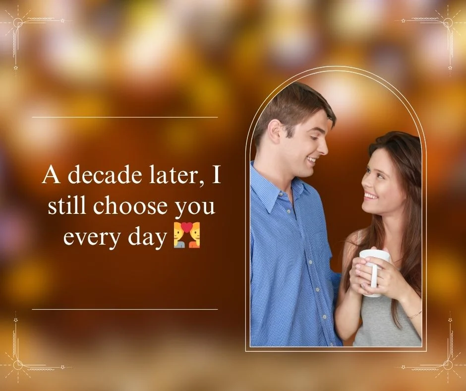10-Year Wedding Anniversary Captions