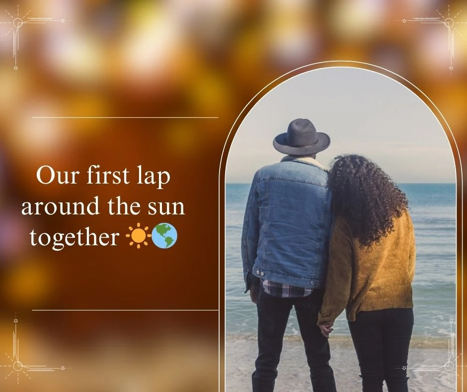 1st Anniversary Captions for Wife 💍💕