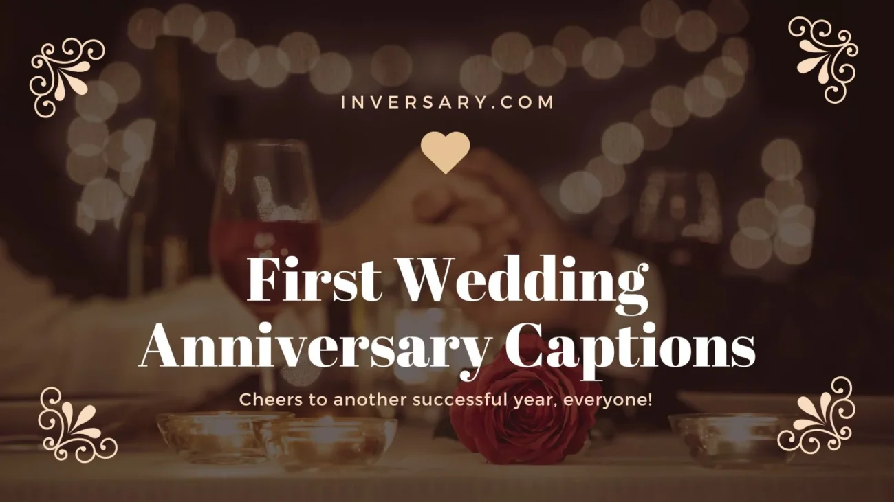 First Wedding Anniversary Captions
