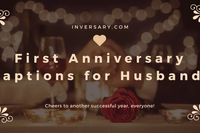 First Anniversary Captions for Husband | That Celebrate Love and Milestones