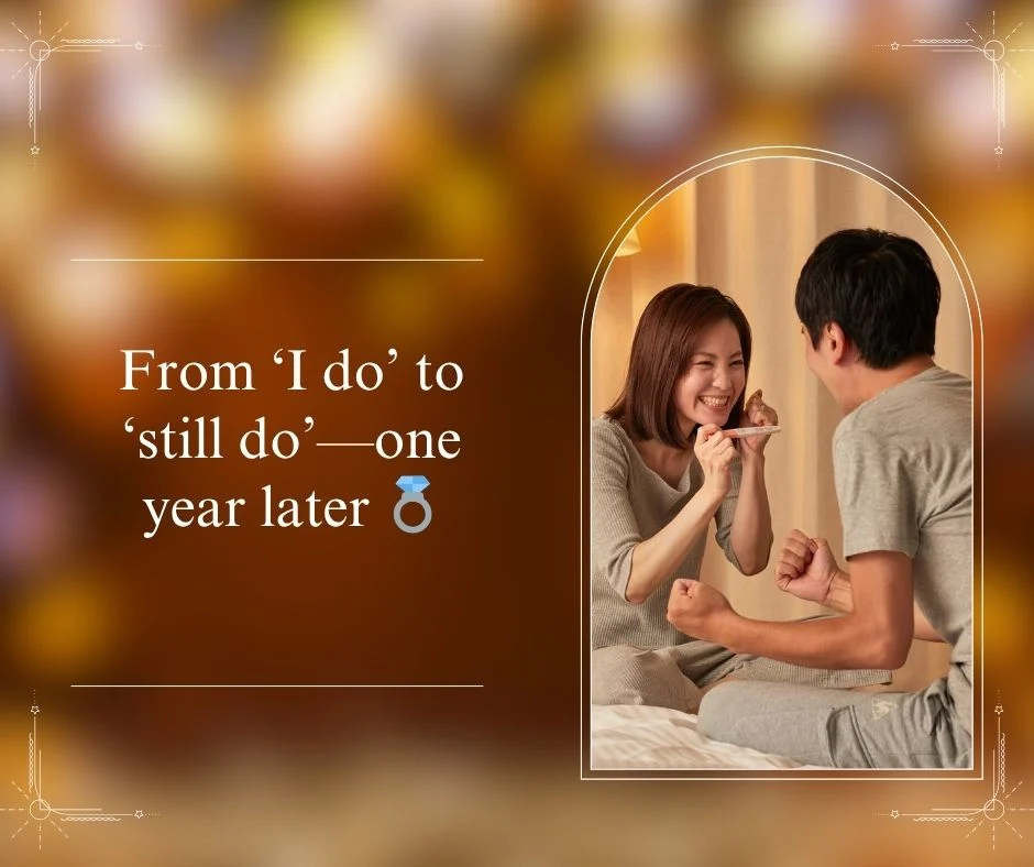 ❤️ Romantic First Anniversary Captions