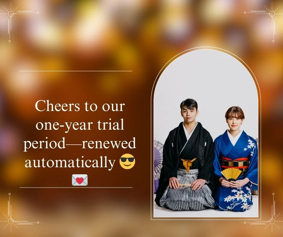 🗓️ 1-Year Anniversary Captions