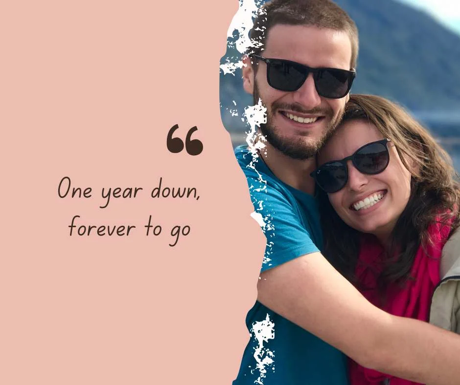 1st Anniversary Captions for Girlfriend Our First Chapter