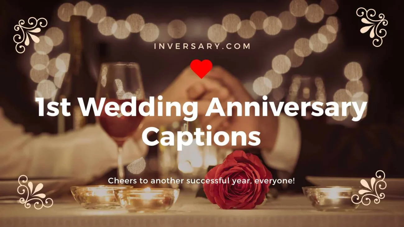 1st Wedding Anniversary Captions