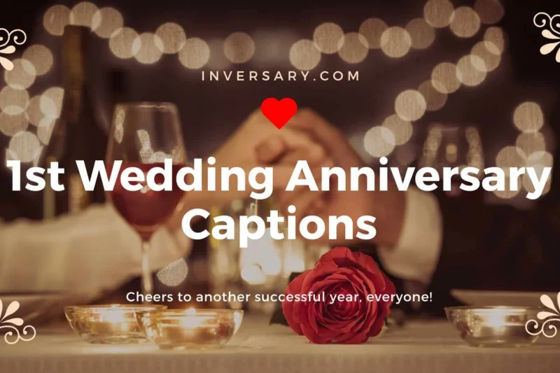1st Wedding Anniversary Captions | 207 That Celebrate Love, Milestones, and Memories 2025