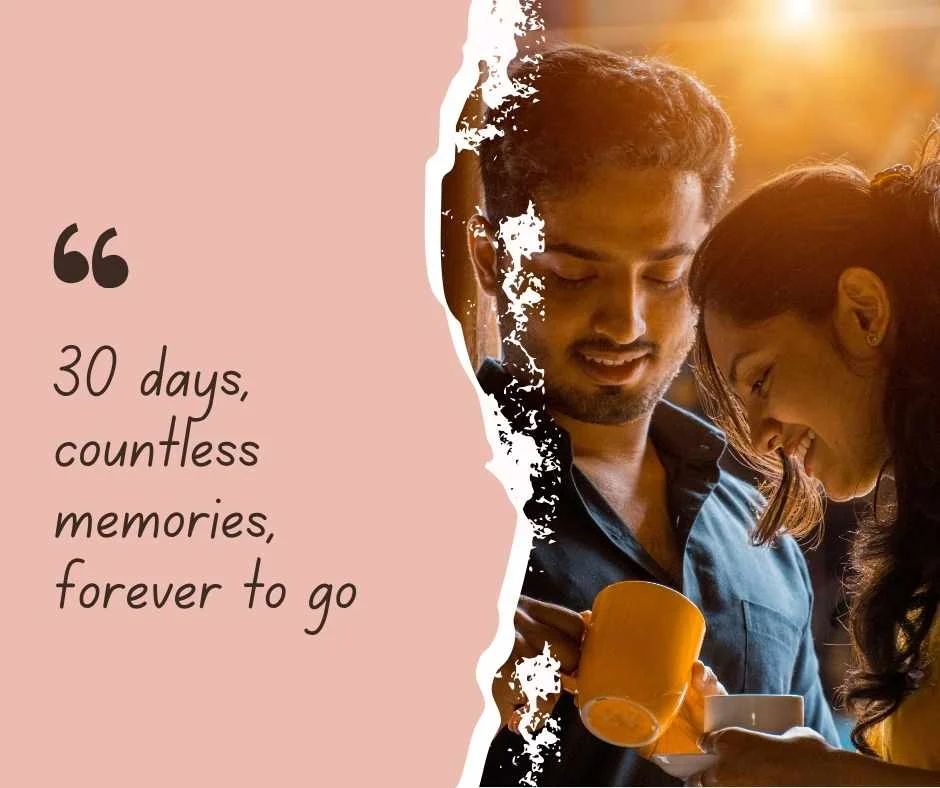  1 Month Relationship Milestone Captions