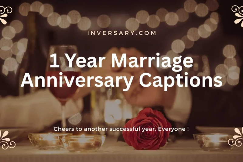 133+ Beautiful 1 Year Marriage Anniversary Captions in 2026