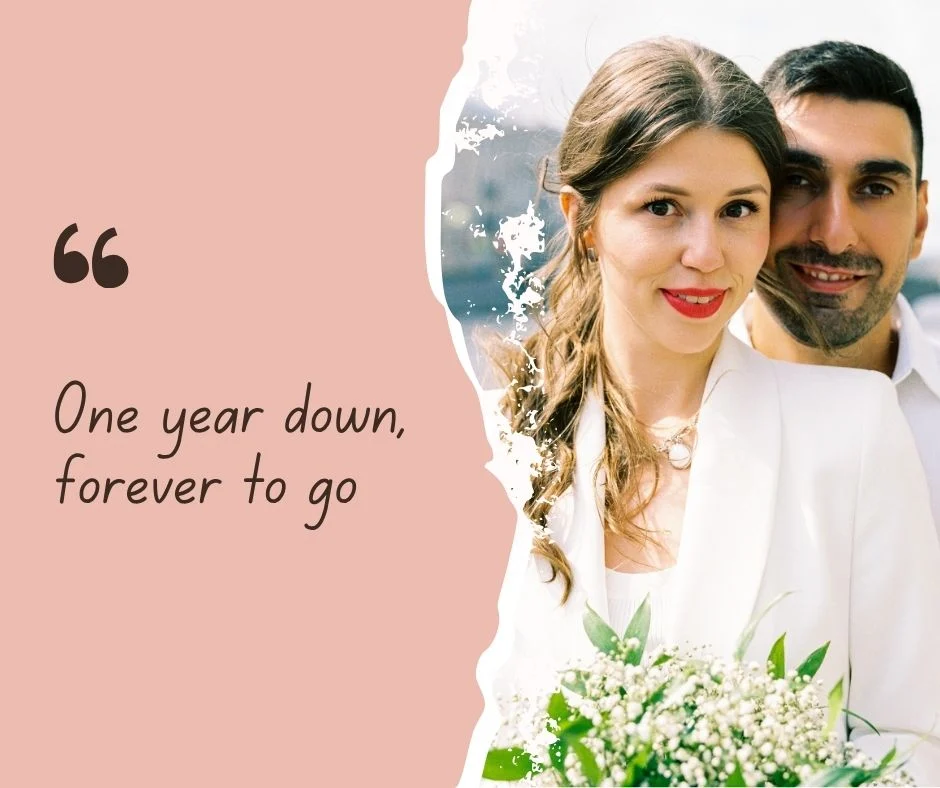 1st Anniversary Captions for Husband 