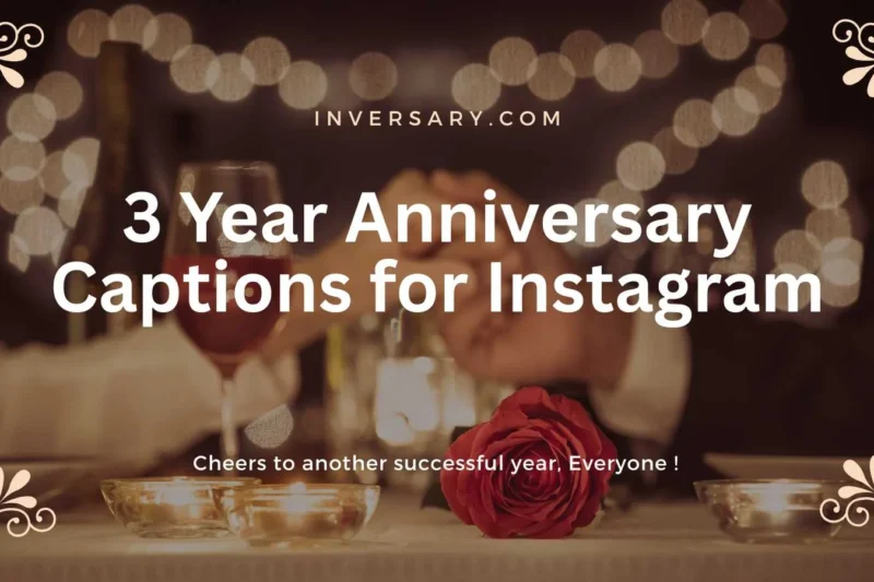 💍129+ Heart-Touching 3 Year Anniversary Captions for Instagram in 2026