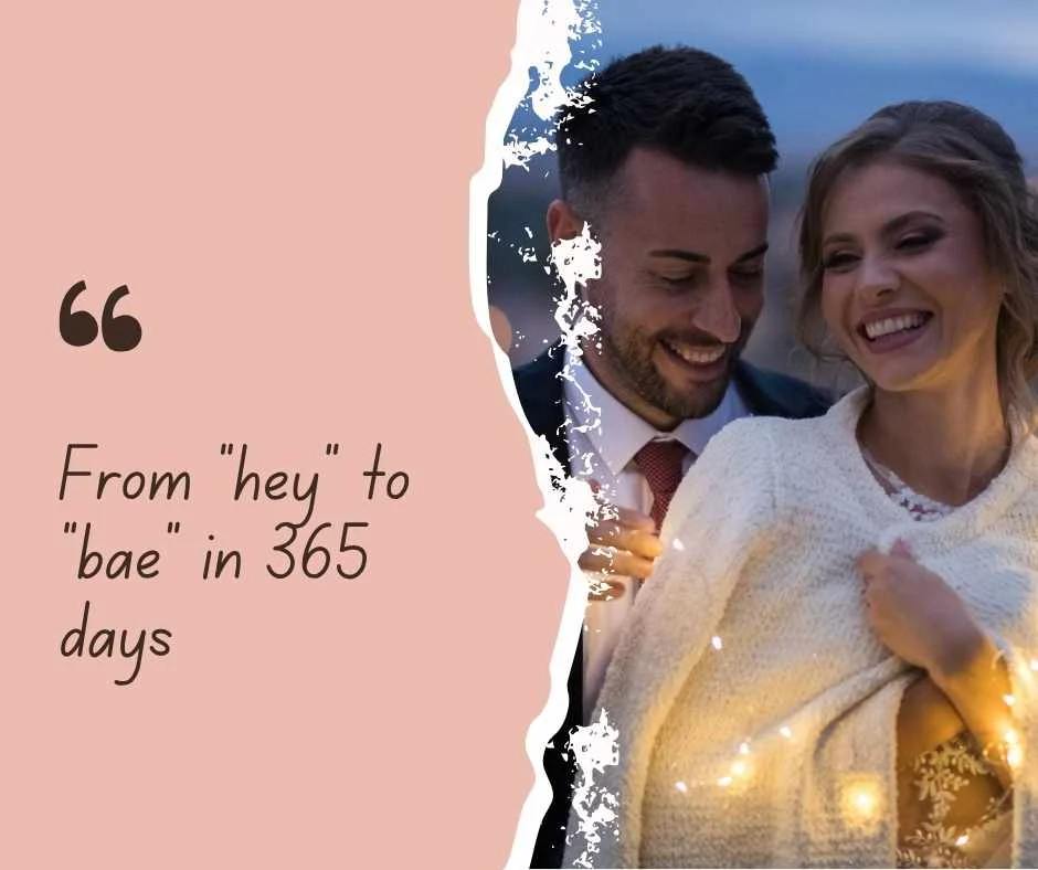 Milestone 1 Year Anniversary Captions with a Funny Twist