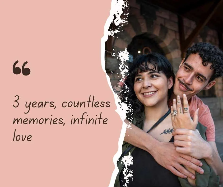 Romantic 3 Year Anniversary Captions for Instagram 