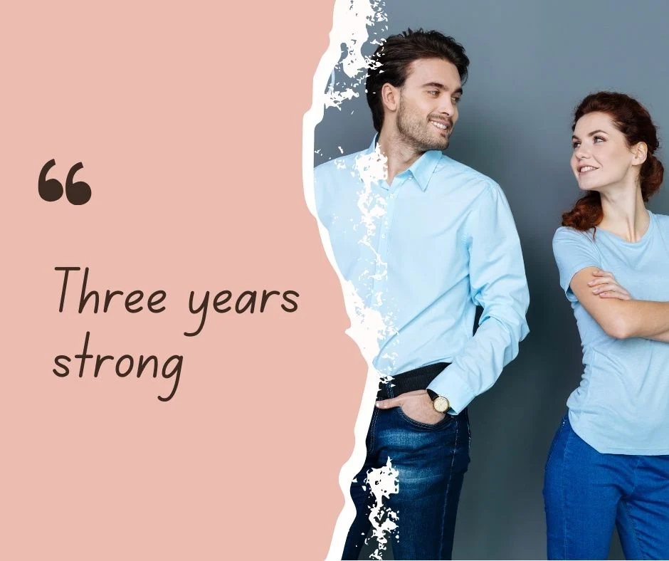 3rd Anniversary Milestone Captions for Instagram & Reels