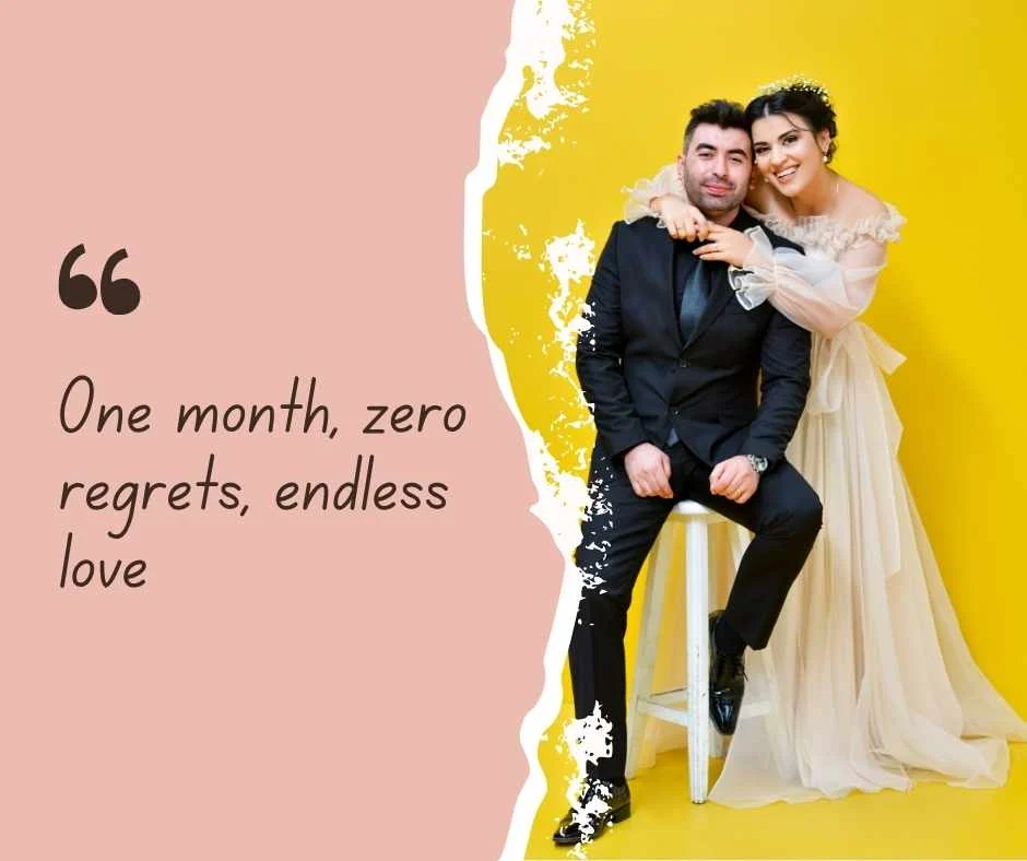 Unique One Month Anniversary Captions for All