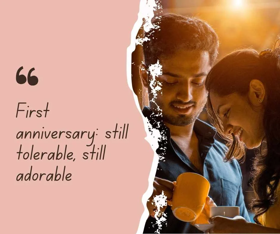 Witty 1 Year Anniversary Captions for Couples Who Joke Together