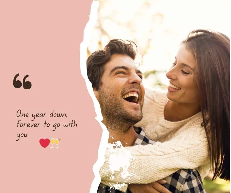 Heart-Touching 1st Anniversary Captions for Husband