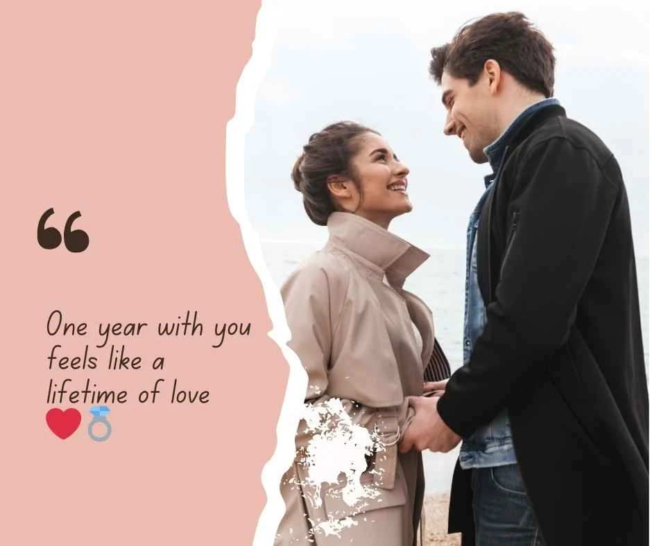 Heartfelt 1st Marriage Anniversary Captions for Husband